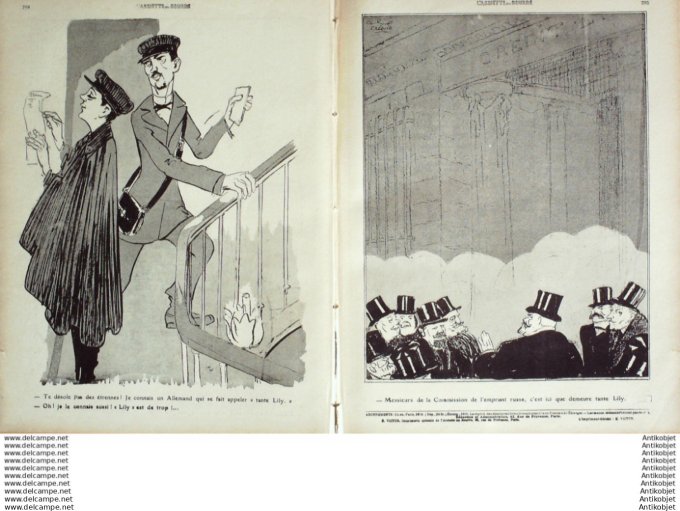 L'Assiette au beurre 1908 # 408 Tante Lily Cresus