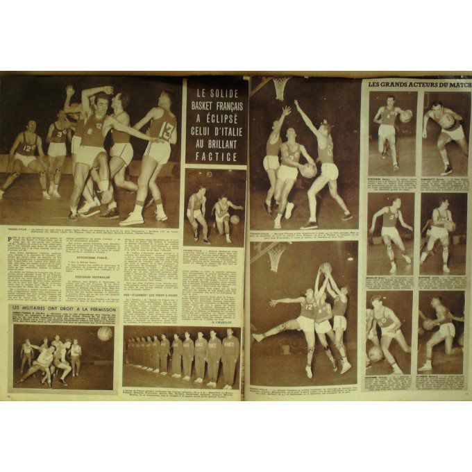 Miroir Sprint 1952 #  292 14 Jan Quevi Lly Vallet Stock Rugby Xv France Ecosse Berthod