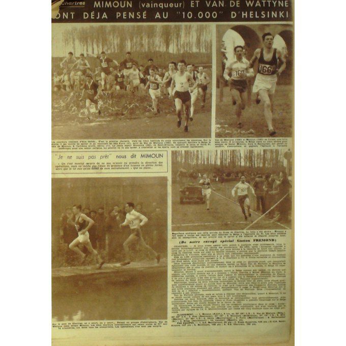 Miroir Sprint 1952 #  293 21 Jan Dauthuille Langlois Brown King Nizerhy Reynes Mimoun