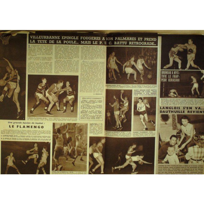 Miroir Sprint 1952 n° 293 21/1 DAUTHUILLE LANGLOIS BROWN KING NIZERHY REYNES MIMOUN