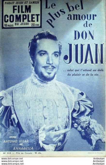 Le plus bel amour de Don Juan Annabella Antonio Vilar