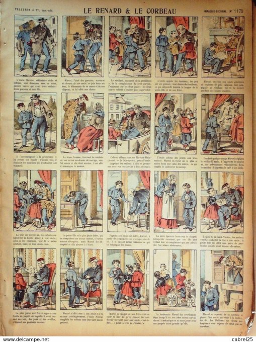 Le Renard & Le Corbeau  (Pellerin d'epinal)