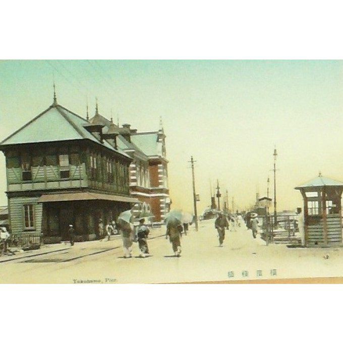 Cpa Japon Yokohama Port Animé 1910