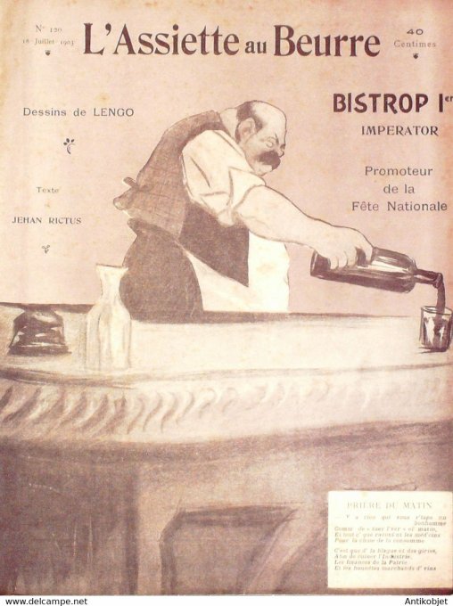 L'Assiette au beurre 1903 n°120 Bistrop 1er Impérator fête Nationale Lengo