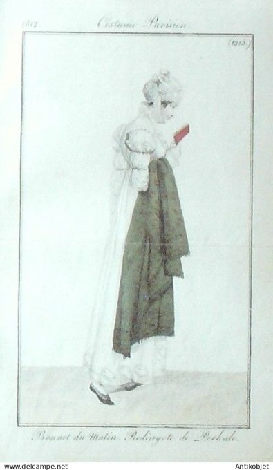 Costume Parisien 1812 # 1215 Redingote Perkale