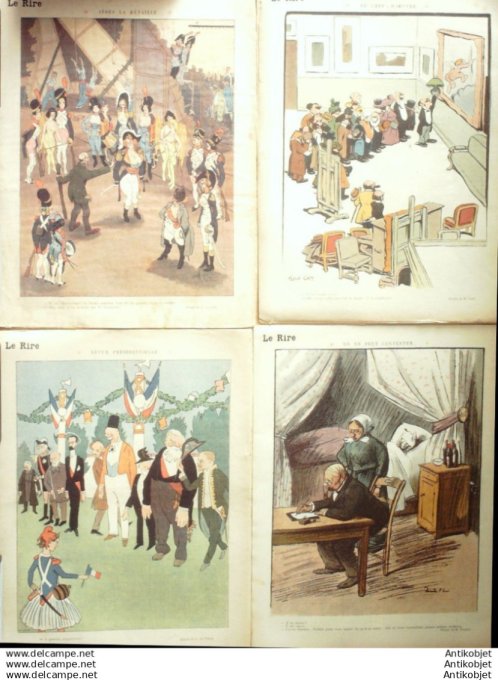 Le Rire 1913 lot 4 revues Prejelan Nollat Gerbault Hemard Falke Genty Castelno
