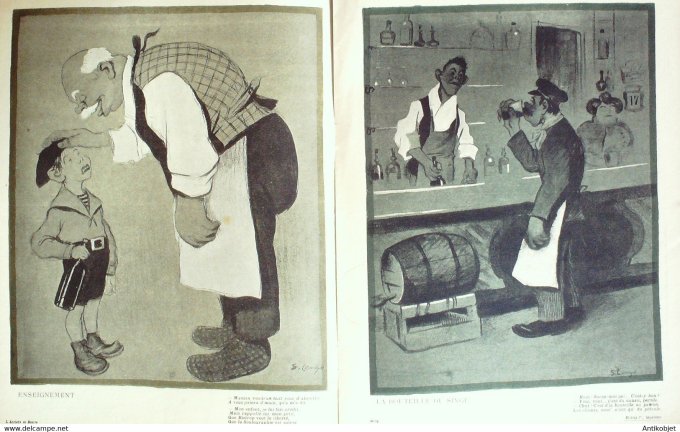 L'Assiette au beurre 1903 # 120 Bistrop 1er Impérator fête Nationale Lengo