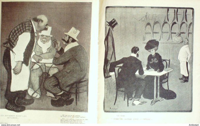 L'Assiette au beurre 1903 # 120 Bistrop 1er Impérator fête Nationale Lengo
