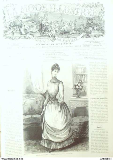 Mode illustree 1887 Lot de 10 journaux