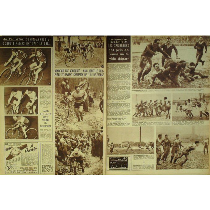 Miroir Sprint 1952 #  295 4 Fév Lille Mimoun Newcastle Racing Schulte Peters Rondeaux Milazzo