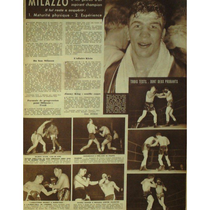 Miroir Sprint 1952 #  295 4 Fév Lille Mimoun Newcastle Racing Schulte Peters Rondeaux Milazzo