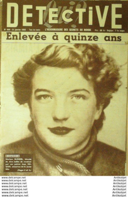 Détective 1955 # 448 Dorres Périgueux Niort Guibray Falaise Soissons