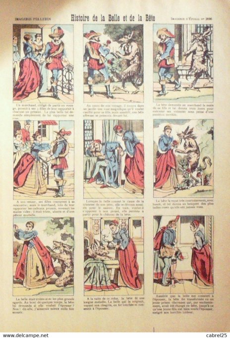 Histoire  de La Belle & La Bette (Pellerin d'epinal)