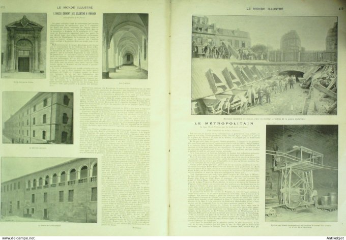 Le Monde illustré 1901 n°2335 Avignon (84)Lyon (69)