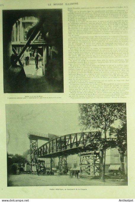 Le Monde illustré 1901 n°2335 Avignon (84)Lyon (69)