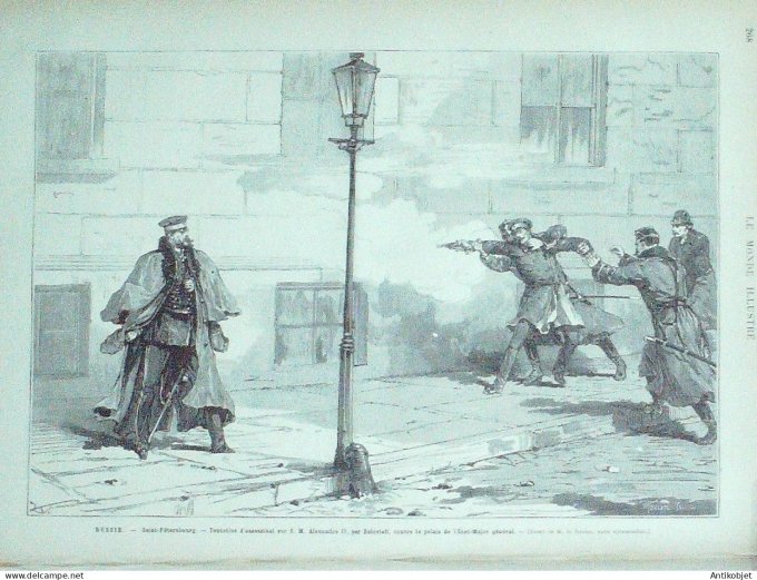 Le Monde illustré 1879 n°1152 Belgique Frameries Hongrie Szegedin Moscou Alexandre II Cannes (06)