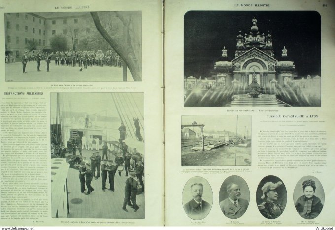 Le Monde illustré 1901 n°2335 Avignon (84)Lyon (69)