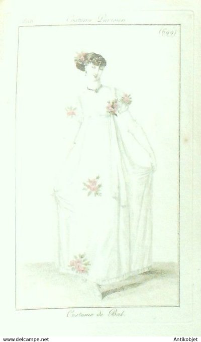 Costume Parisien 1806 # 699 (eau forte) Costume de bal