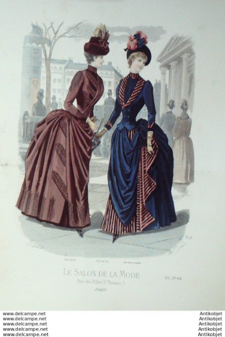 Gravure Mode Salon 1886 #  848 (Old Fashion plate)