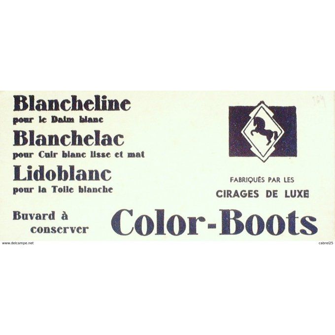 Buvard COLOR BOOTS Cirage