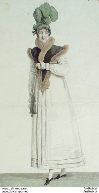 Costume Parisien 1813 # 1364 Redingote de Mérinos