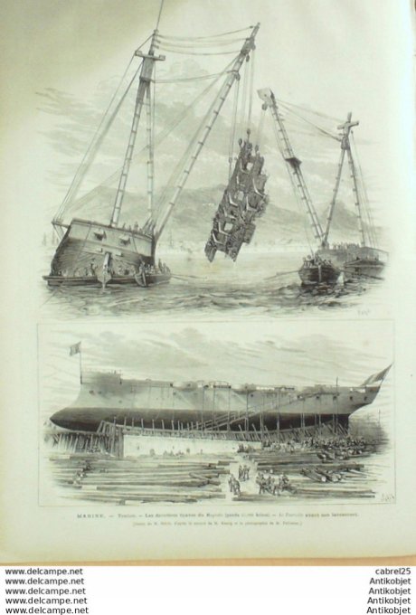 Le Monde illustré 1876 n° 993 Reims (51) Toulon (83) Egypte Gorar Bosnie Grahovo Palanka Argentine B