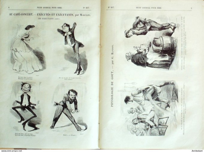 Petit journal pour Rire 1859 # 237 L'ouverture de la Chasse Grevin