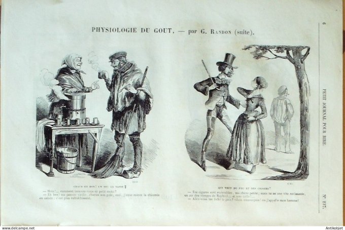 Petit journal pour Rire 1859 # 237 L'ouverture de la Chasse Grevin