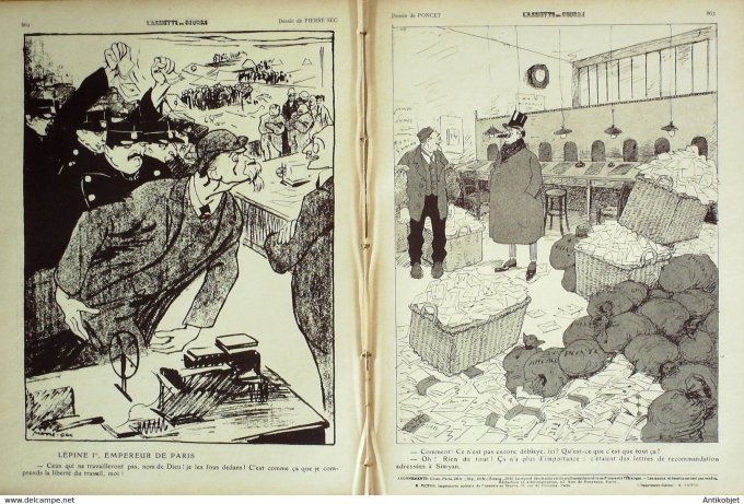 L'Assiette au beurre 1908 # 418 Le Gâchis Incohérence Villemot Poncet Sec