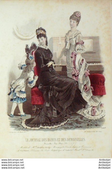 Journal des Dames Demoiselles 1876 # 1480 (Maison Koenig)