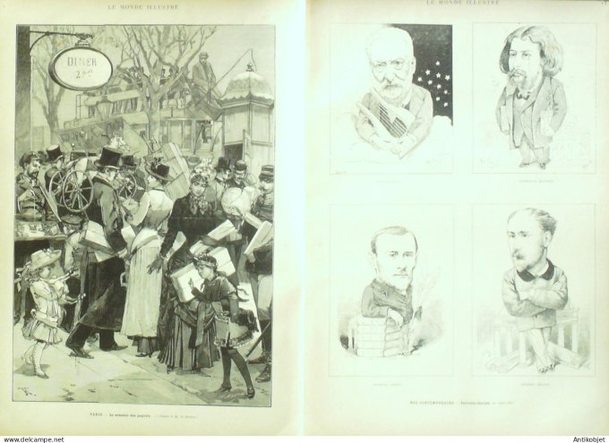 Le Monde illustré 1884 n°1397 Alger Abd-El-Kader Bou Guedrah Mustapha Ben Bahi