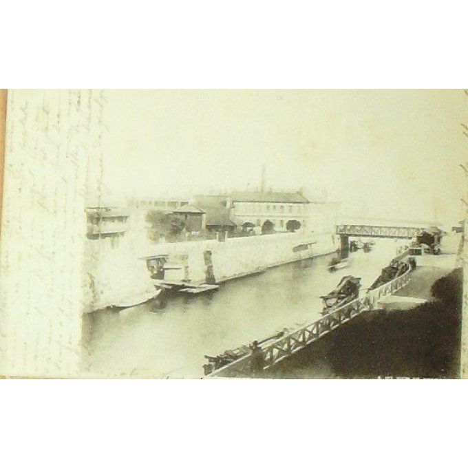 Carte Postale Japon YOKOHAMA canal 1908