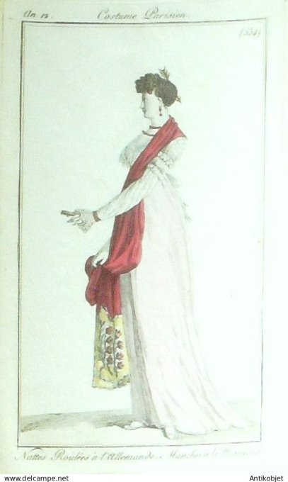 Costume Parisien 1804 an 12 # 534 (eau forte) Nattes roulées ? la Mameluck