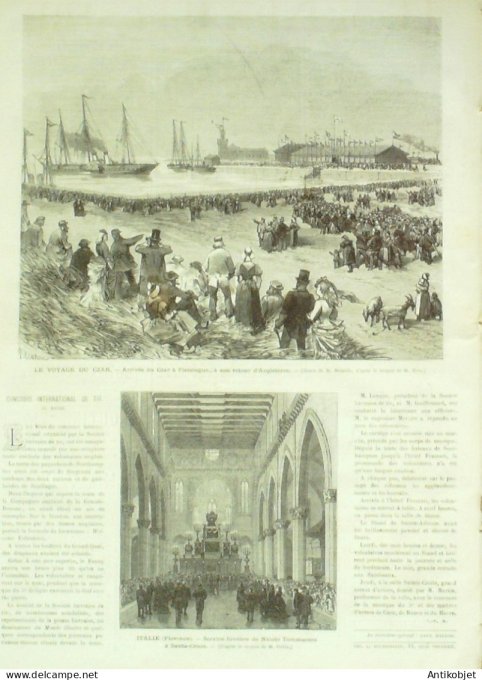 Le Monde illustré 1874 n°894 Le Havre (76) Angleterre Woolwich Belgique Bruxelles Brunehaut Espagne 