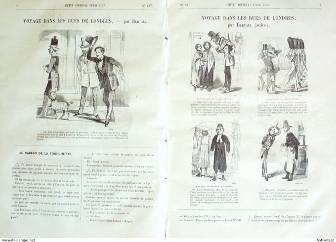 Petit journal pour Rire 1864 # 537 Les Boursicotiers Lefils