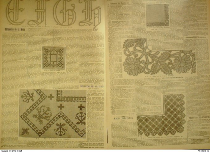 La Mode du Petit journal 1898 n°29 Toilettes en soie & lainage
