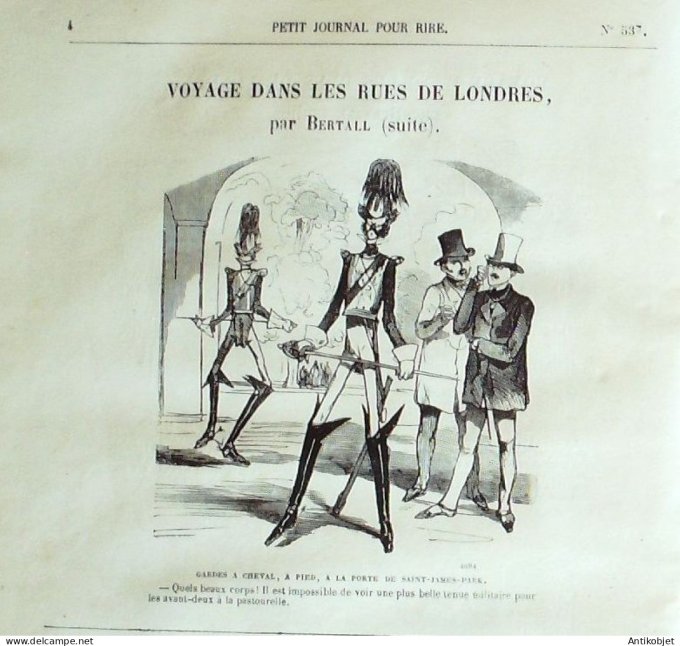 Petit journal pour Rire 1864 # 537 Les Boursicotiers Lefils