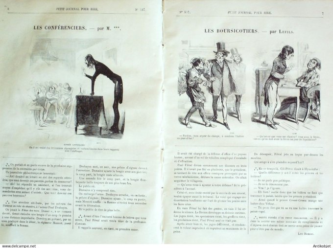 Petit journal pour Rire 1864 # 537 Les Boursicotiers Lefils