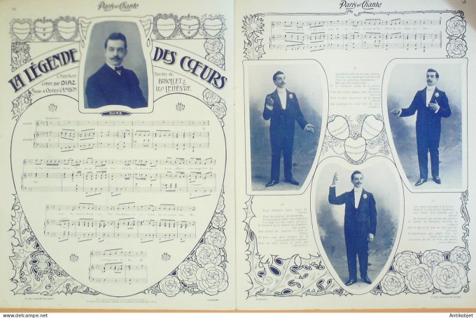 Paris qui chante 1904 #91 Miette Vilbert Suzanne Ellen Darbon Bianka Diaz