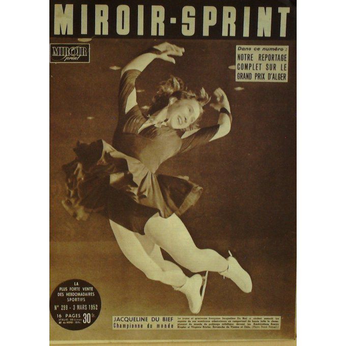 Miroir Sprint 1952 n° 299 3/03 GAUTHU ER CARRARA JILLY KING LAVOINE VAN STEENBERGEN