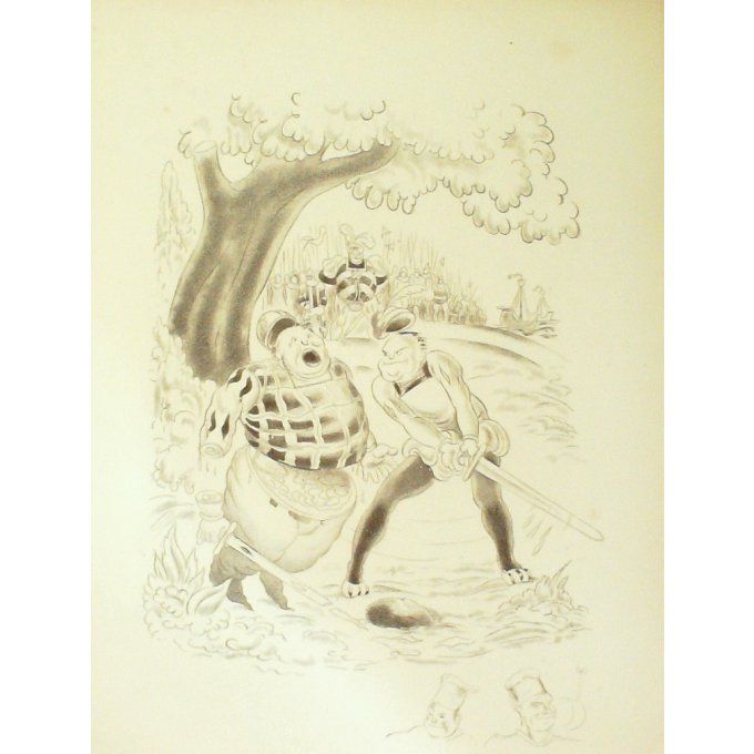 COLLOT ANDRE-EAU FORTE-pour illustrer RABELAIS-29-1933