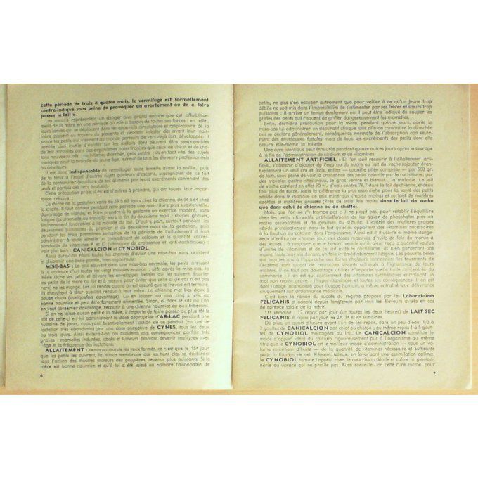Catalogue FELICANIS animalier LABO LIEGE 1938