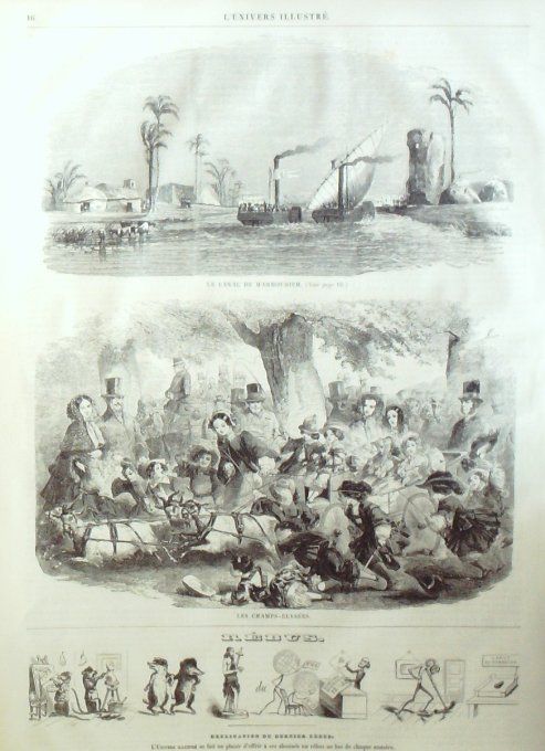 L'Univers illustré 1858 n° 2 Hong-Kong Winchester duchesse d'Orléans Birmanie Mmahmoudier