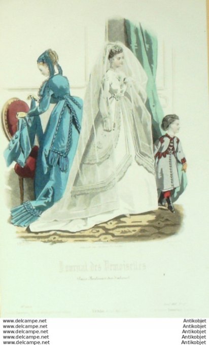 Journal de Demoiselles 1868 # 04 Mariée