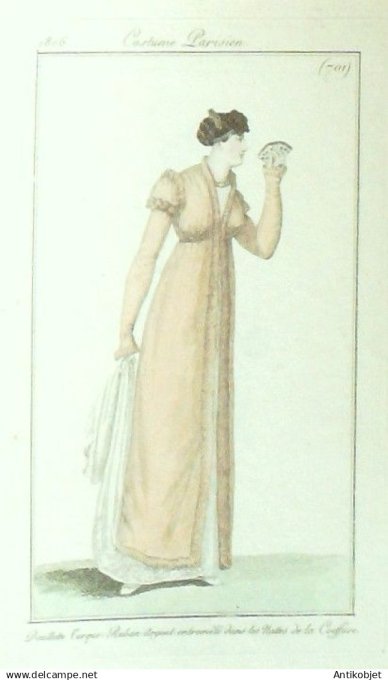 Costume Parisien 1806 # 701 (eau forte) Douillette turque