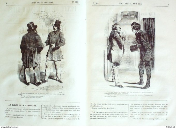 Petit journal pour Rire 1864 # 523 Les Bohemiens Damourette