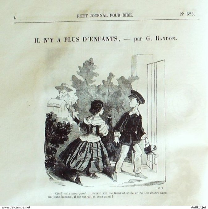 Petit journal pour Rire 1864 # 523 Les Bohemiens Damourette