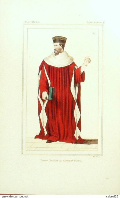 Premier Président Du Parlement 16ème 1852