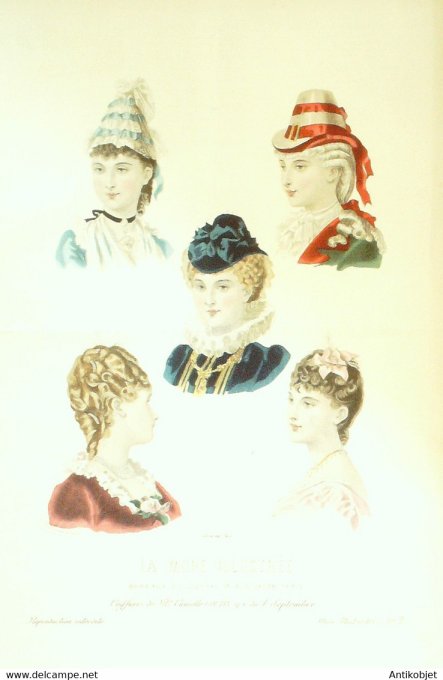 Gravure de mode La Mode illustrée 1885 n°03 (Maison Boutin)