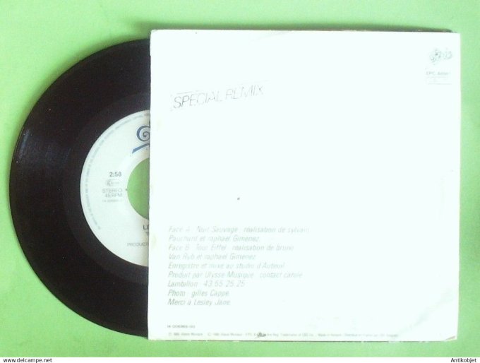 Les Avions 45T SP Nuit sauvage 1985
